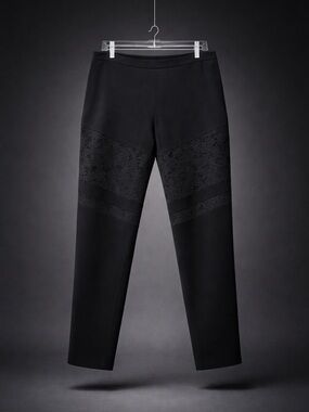 Let’s go out, vacation, dinner, BCBG Summer Crepe/Lace Detailing- Pant